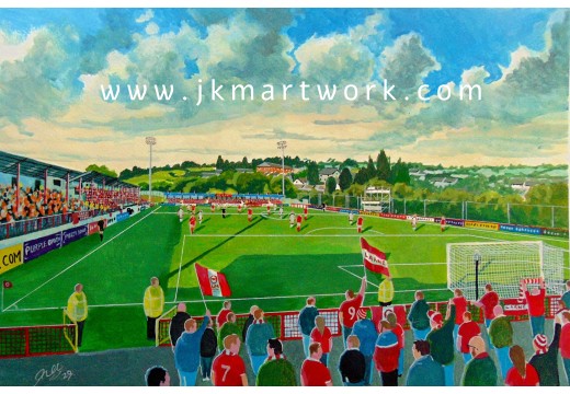 Inver Park Stadium Fine Art Print - Larne FC Inver Park Stadium Fine Art Print - Larne FC